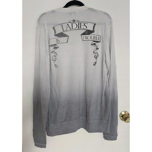 Wildfox 2011 "Ladies is Trouble" long cardigan, size M